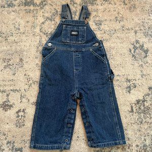 Key Imperial | Denim Jean Overalls Adjustable Snap Button Crotch 18 months Farm